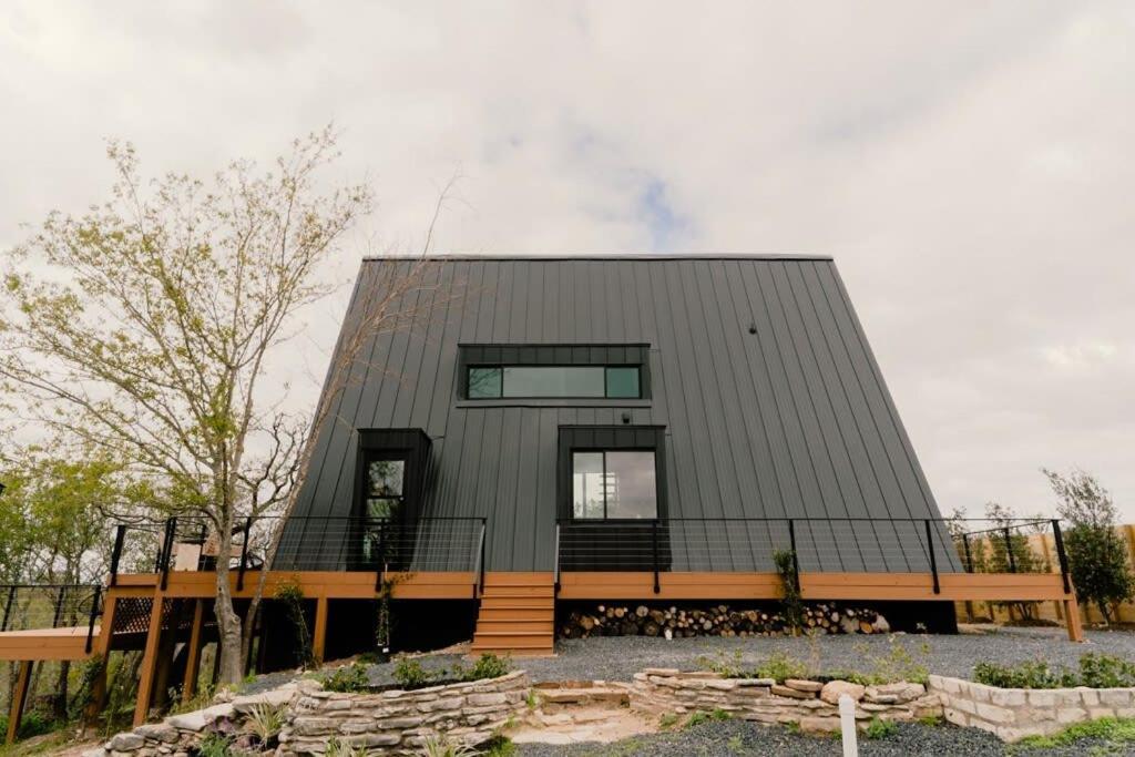 The Pedernales A-Frame Villa Fredericksburg Eksteriør bilde