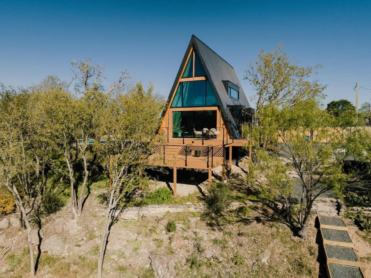 The Pedernales A-Frame Villa Fredericksburg Eksteriør bilde